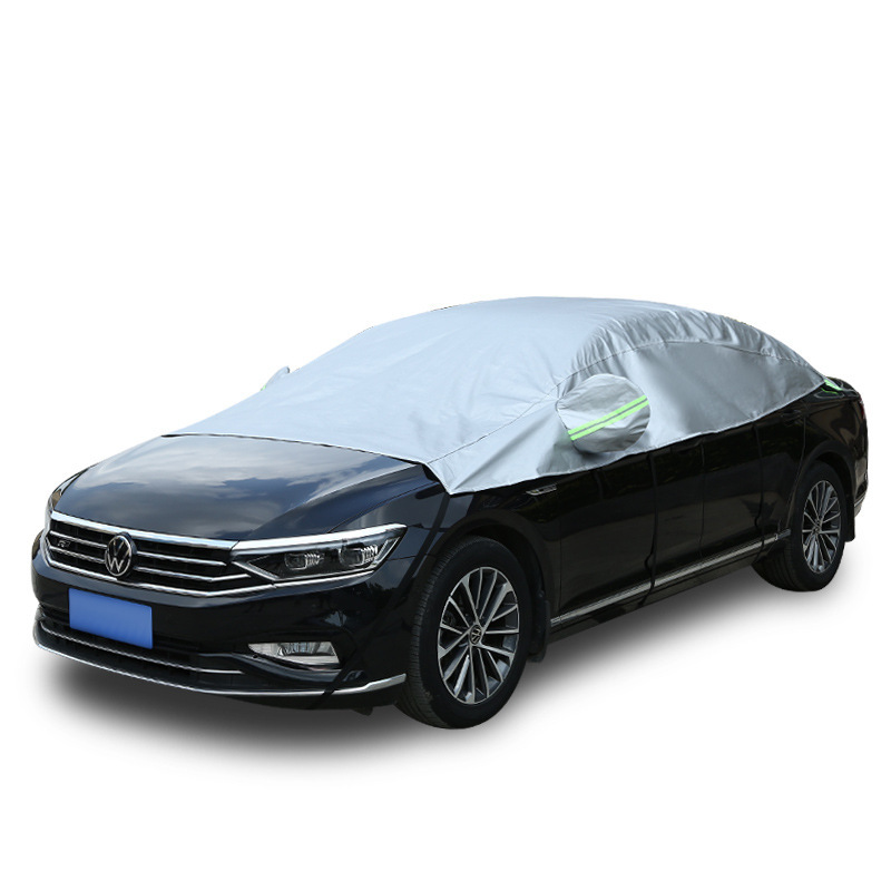 Car Half Cover, Car Cover, Sunshade, Dustproof, Sun Protection, Heat Insulation, Sunroof, Rain and Snow Protection, Half Body Front Shield, Frost Protection Thickened Cover