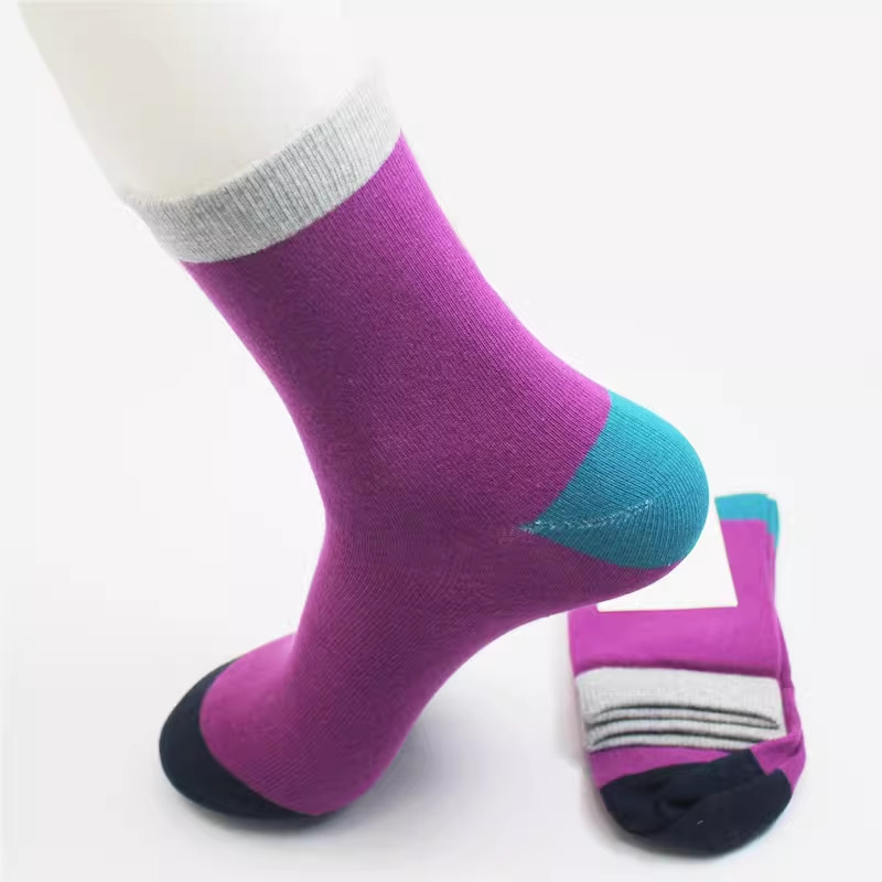 Special Offer Men's Fashionable Spring and Autumn Mid-Length Cotton Socks, Non-Pilling, Pure Cotton, Brown, Clearance Sale, Cheap