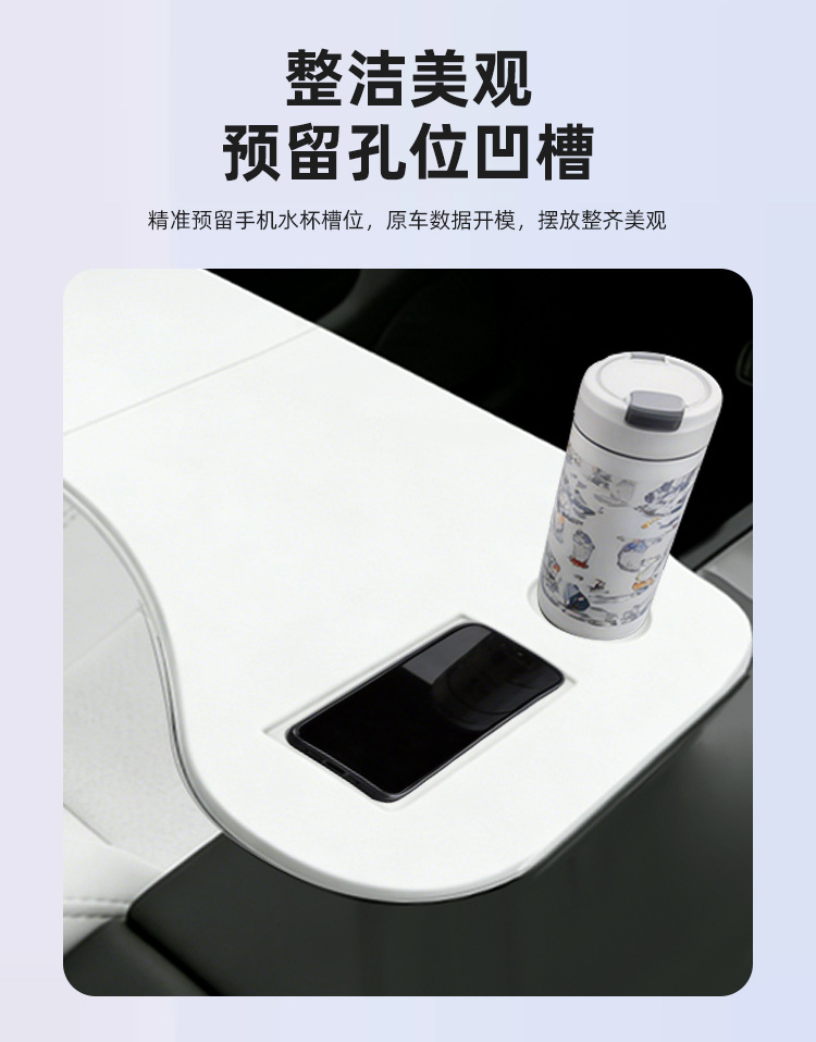 Suitable for Tesla's New Model Y/Yl/3 Car Interior Folding Small Table Board, Passenger Seat Computer Camping Accessory