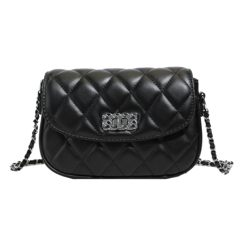 Bolso de cadena popular de este año 2025 verano nuevo bolso femenino moda pequeño fragante bolso de hombro con hilo bordado de diamantes bolso de mensajero