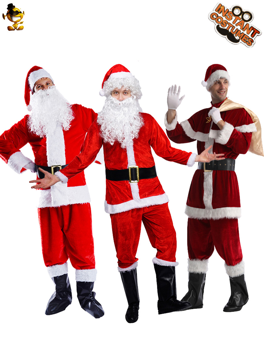 Santa Claus traje de Navidad traje transfronterizo para el juego de fiesta de disfraces