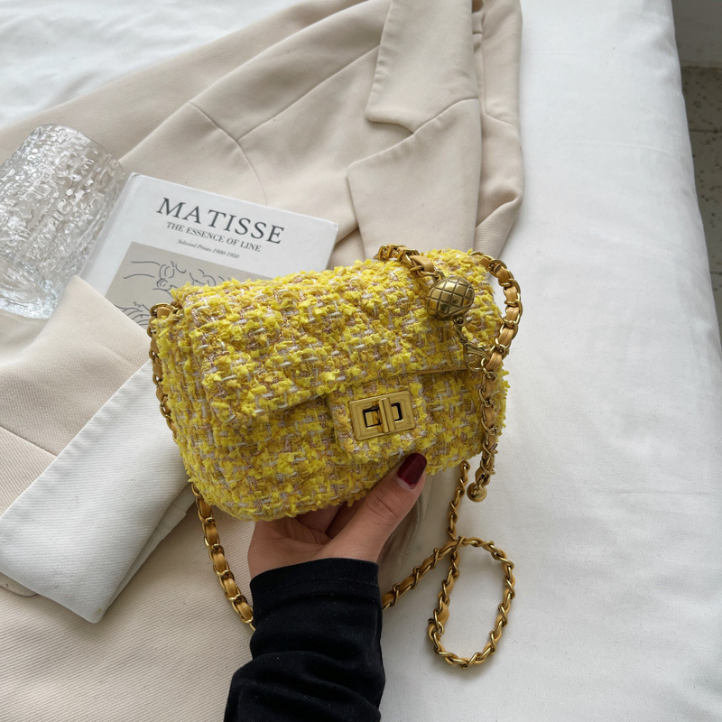 Nuovo vento profumato di lana autunno inverno nuova mini borsa a tracolla a forma di canapa e cotone da donna carina_voghion.com