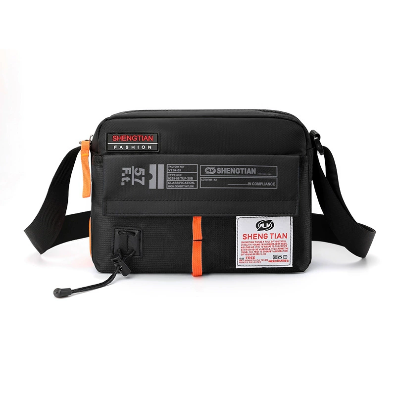 Shoulder bag, nylon sports bag for leisure, men's retro one-shoulder bag for traveling