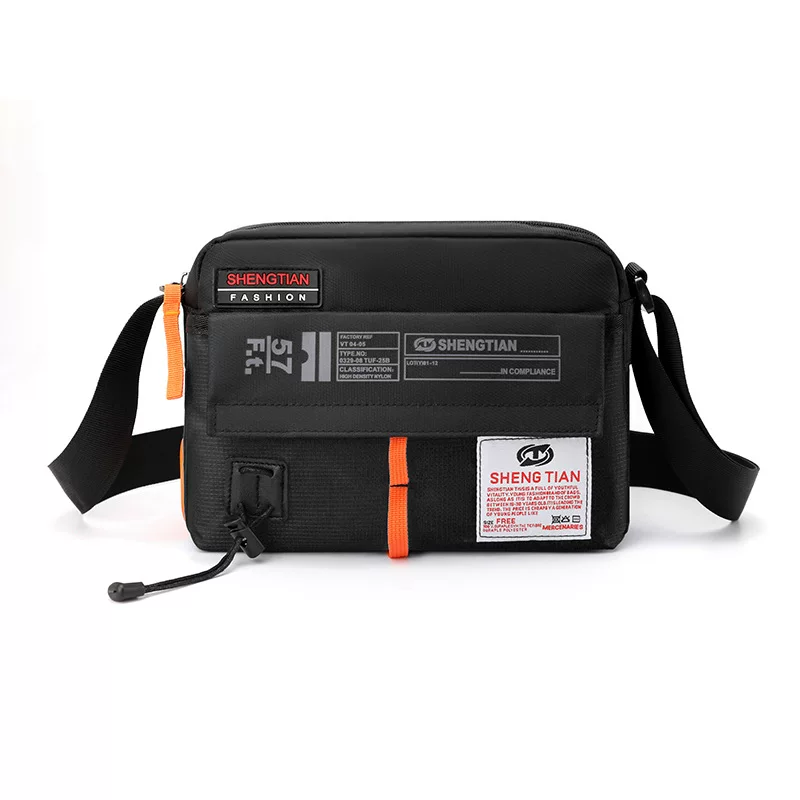 Shoulder bag, nylon sports bag for leisure, men's retro one-shoulder bag for traveling
