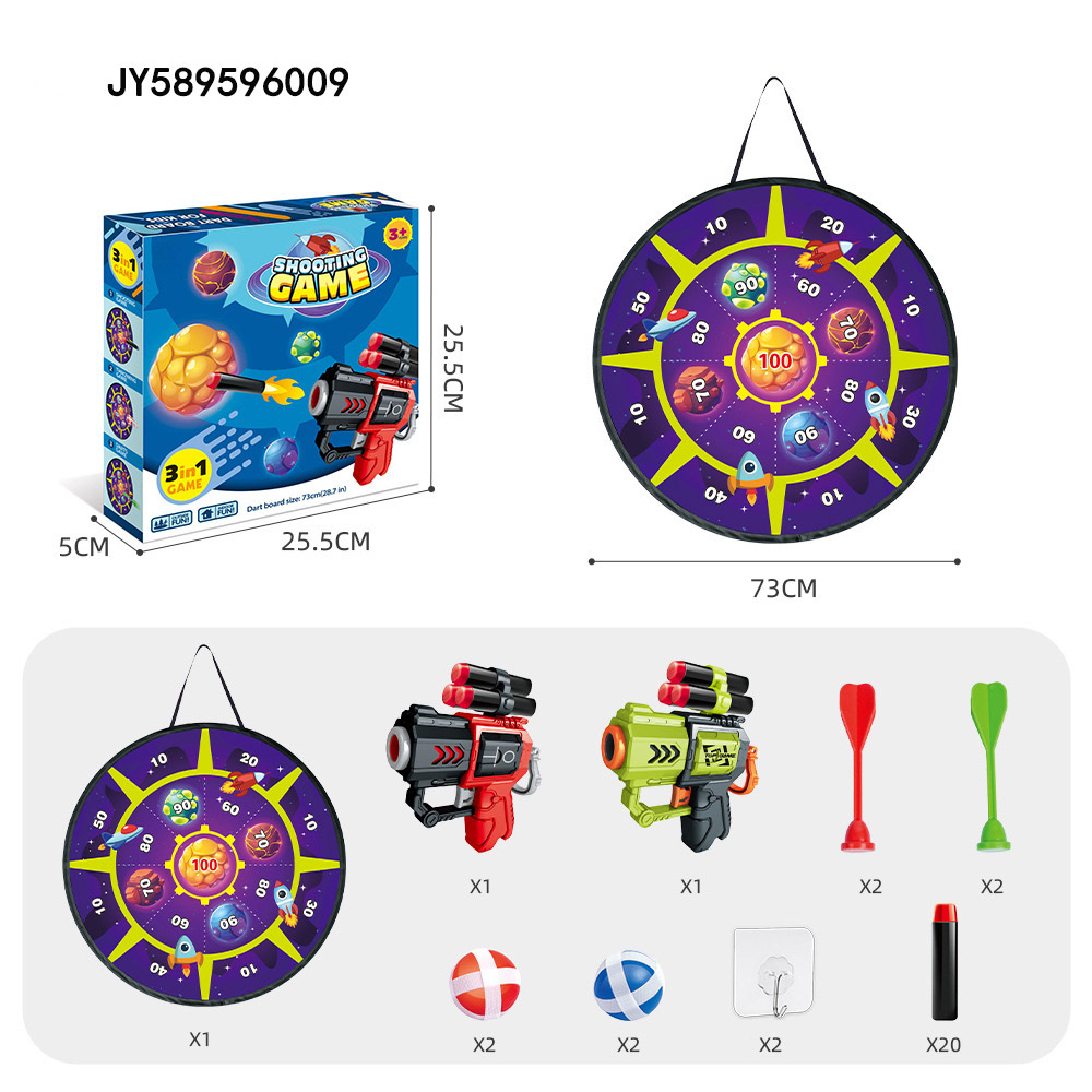Niños transfronterizos bolas pegajosas dardo disparar objetivos bolsa de arena juguetes para padres e hijos indoor y exterior lanzar set de dardo al por mayor
