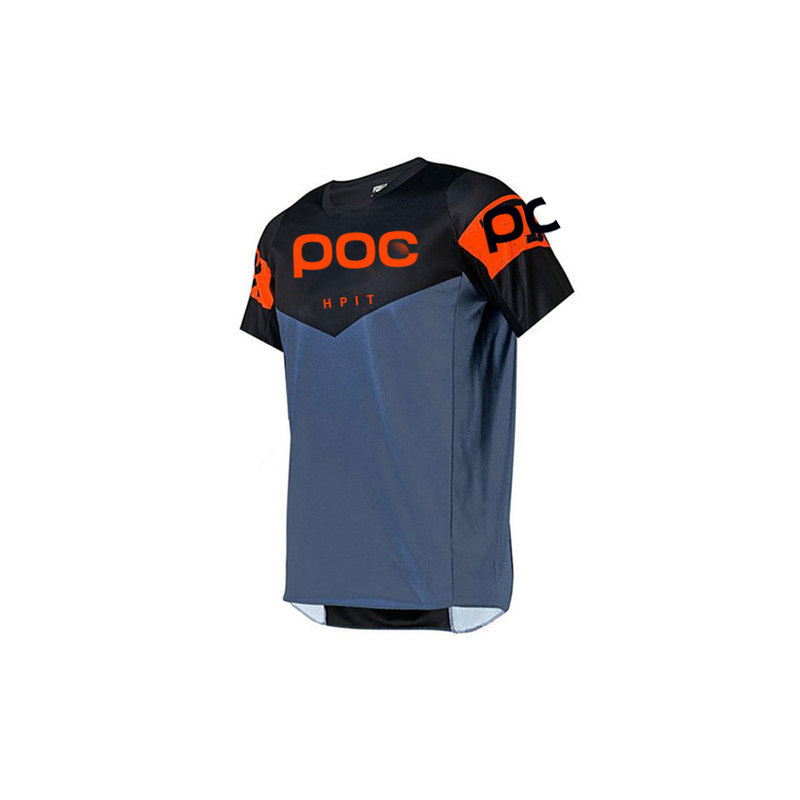 Cross-Border Direct Sales Downhill Clothing Cycling Clothing Short-Sleeved Summer Off-Road Mountain Bike Jersey Men's Poc New Style