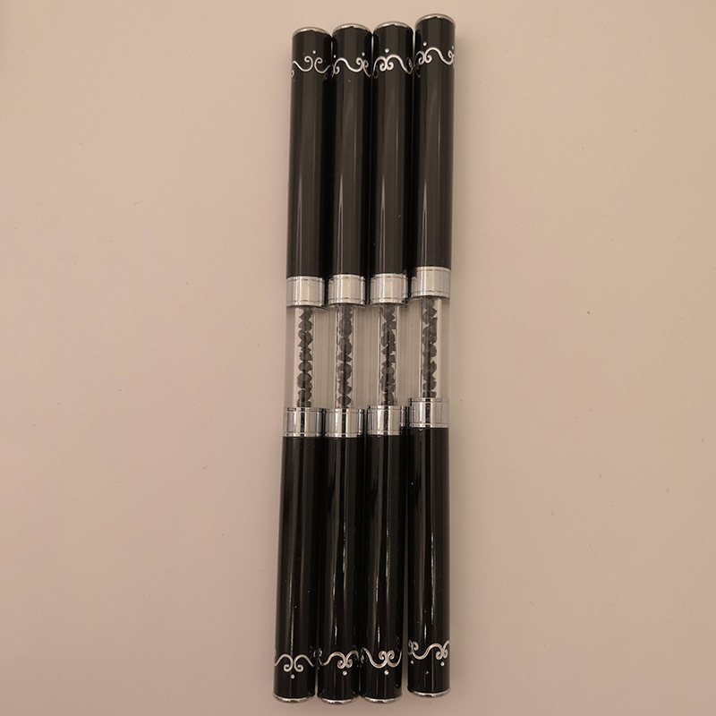 2022 metal negro de doble propósito dibujo línea pintura flor color pintura herramienta especial nail art pen traje en stock al por mayor