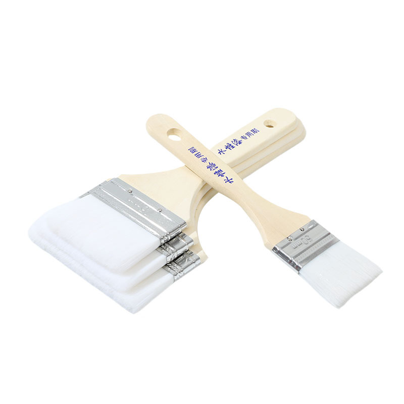 Cepillo de alambre de agua, mango de madera personalizado, pintura acuosa, cepillo especial, herramienta de recubrimiento, cepillo de pintura, cepillo de parrilla de alambre de nylon