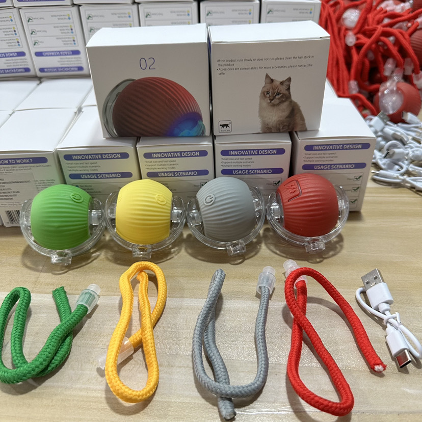 Pet Collar Laser Pointer Cat Teaser Ball Cat Wand Self-Playing Stress Relief Pet Toy Pet Supplies Cat Toy