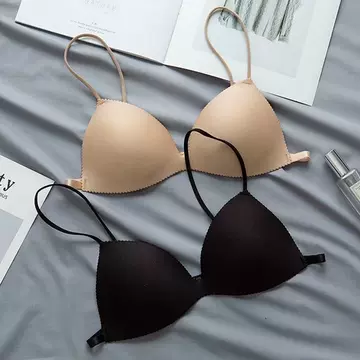 Manufacturers direct sales of seamless beauty back underwear girls thin push-up bra off-the-shoulder thin strap no underwire sexy small bra - ShopShipShake