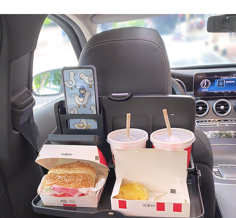 Car Small Table, Rear Seat, Multifunctional Car Dining Table, Foldable Storage Dining Table, Computer Notebook Wholesale