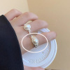 One size small design ring from pearl, advanced accessory, on index finger, light luxury style, high-quality style, bright catchy style