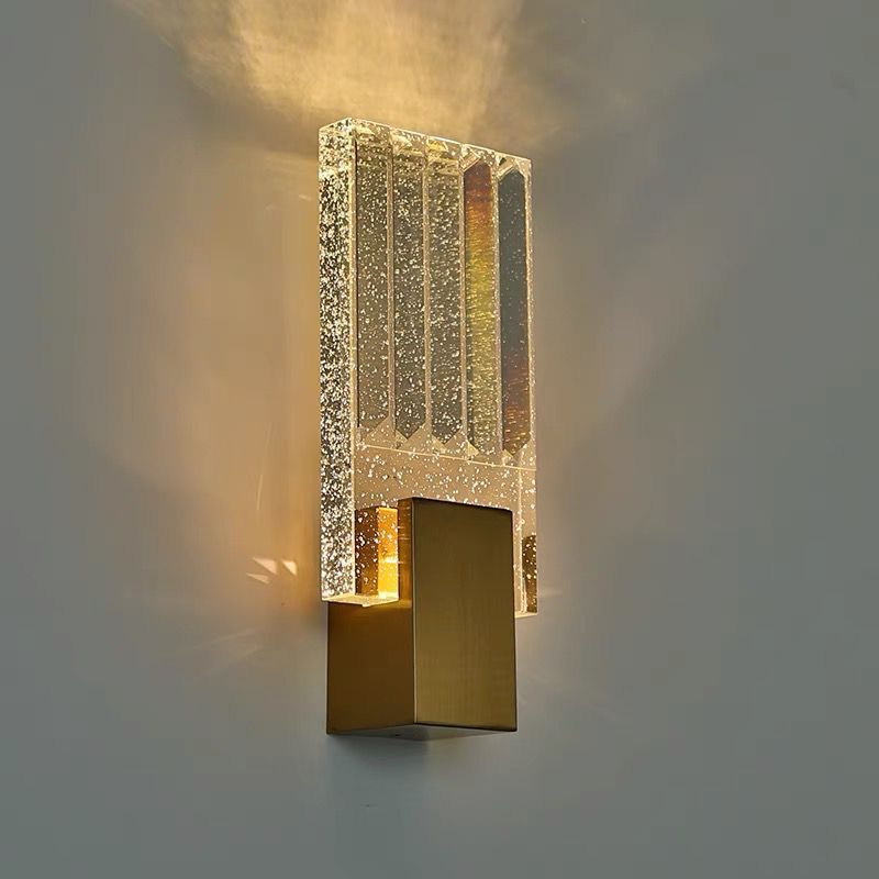 Luz de cabeza lujosa lámpara de pared de dormitorio escalera de fondo sala de estar lámpara de cabeza de cama de fondo villa lámpara de pared lujosa