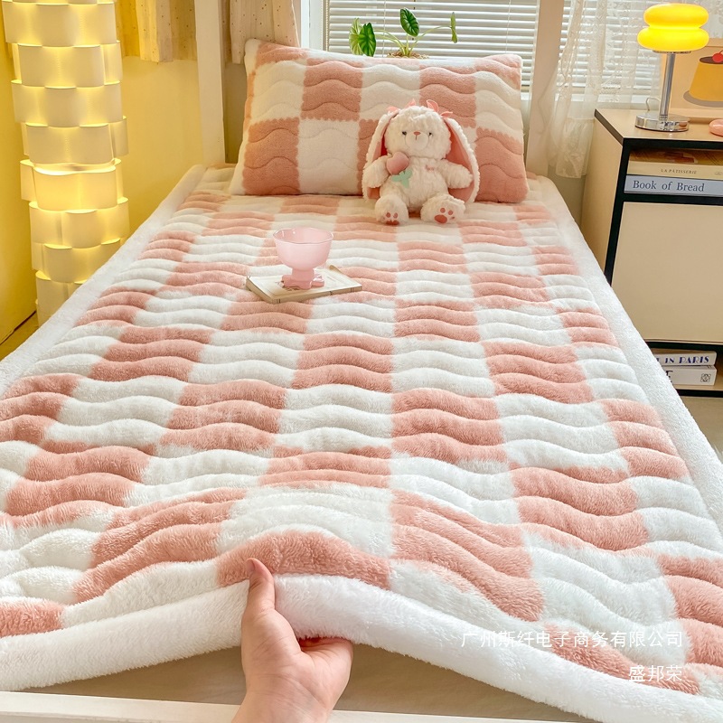 Factory Direct Sales New Household Milk Velvet Thickened Anti-Slip Mattress Student Dormitory Single Edge Mattress