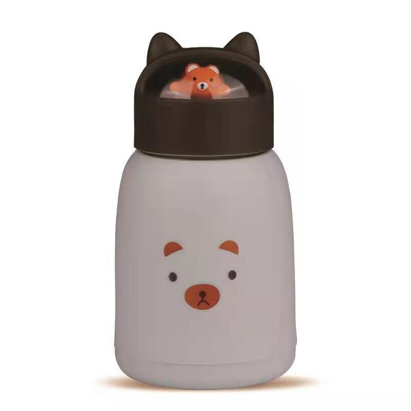 New Cute Pet Water Cup Korean Style Student Cute Animal Water Cup Floor Push Department Store Portable Handy Glass Cup Printing