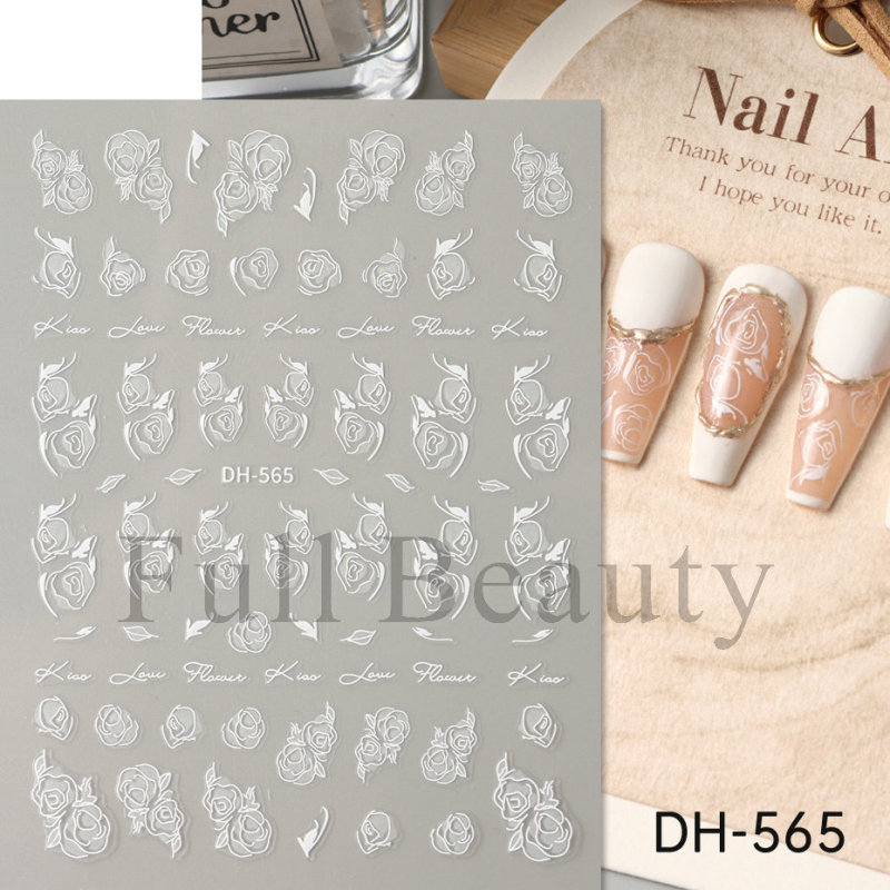 FULL BEAUTY跨境美甲贴纸圣诞节秋冬圣诞树圣诞老人卡通麋鹿贴纸|undefined
