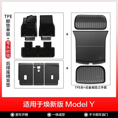 Rear Trunk Mats – Modelə uyğun ayaqaltı - new-model-y-extended-elbow-yarn-blanket-double-layer-12-piece-set
