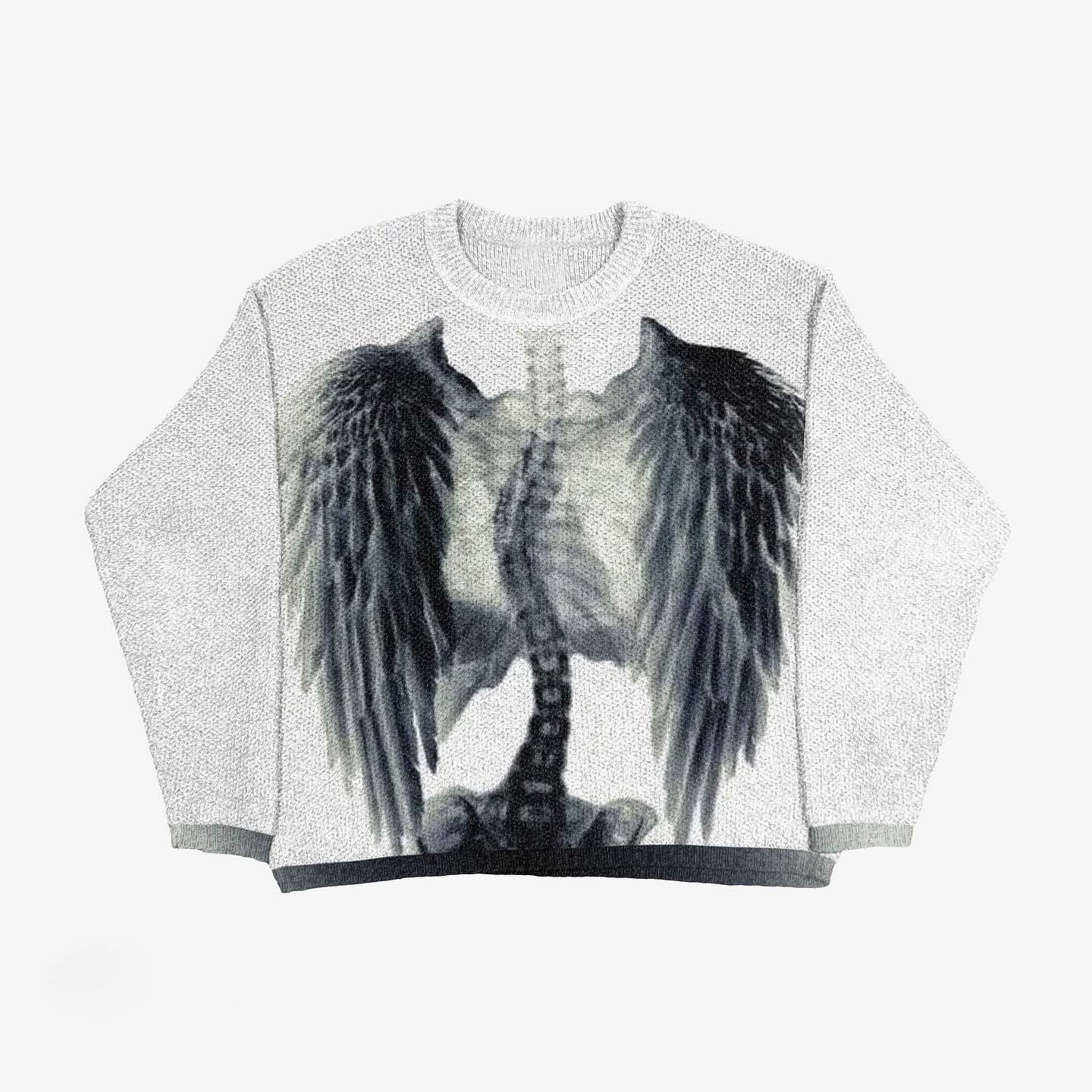 Свитер ZSIIBO oversize вязанный, demi-season круглый ворот, длинный рукав, европейский стиль