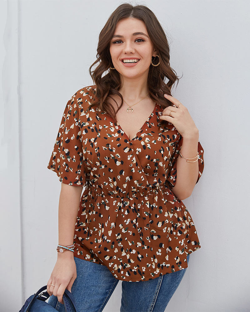 large size waist new sexy chiffon shirt NSQH37479