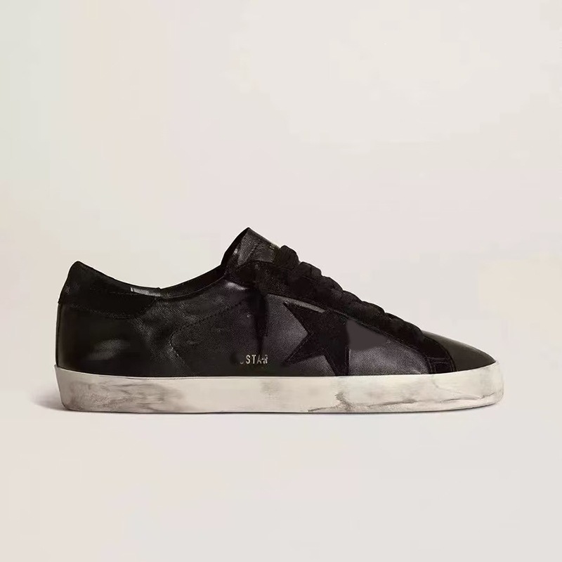 Coreano 2026 cuero hecho viejos zapatos sucios pareja zapatos de estrellas sucios zapatos casuales de moda de skate zapatos blancos pequeños