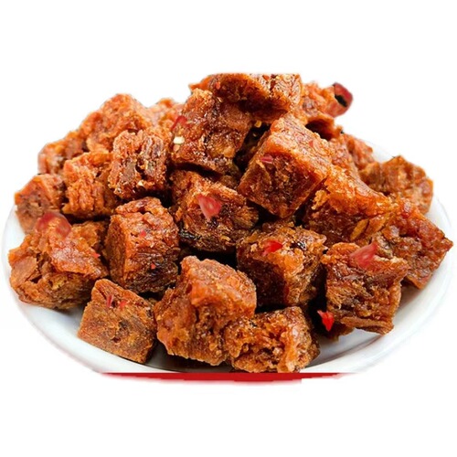 Dried Beef Granules with Spicy Five-Spice Sze Chai, Multi-Flavor, 45g Boxed Canned Beef Snacks for Office Leisure