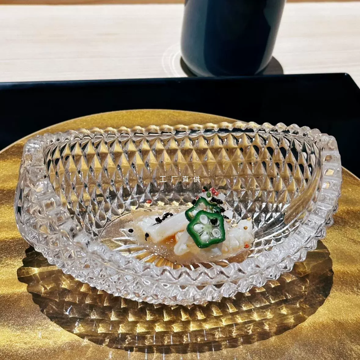 Японский Kaiseki мягкая доска для приготовления еды, стекло, сталь, сашими, закуски, сладкий SWEED Bowl Cuifei Cabin Flavor Cup