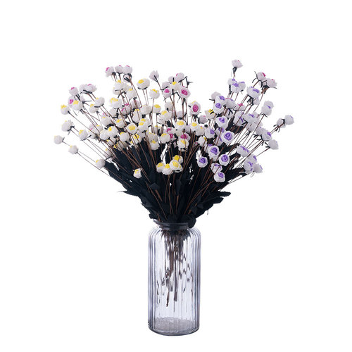 Cross-border foreign trade 15-head PE small rose foam artificial flowers wholesale fake flowers wedding home decoration MW09902