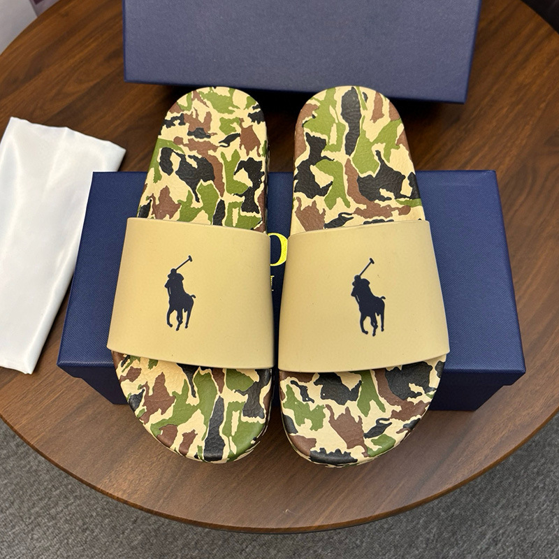 Polo Ralph Lauren Slide Rubber Camo Tan