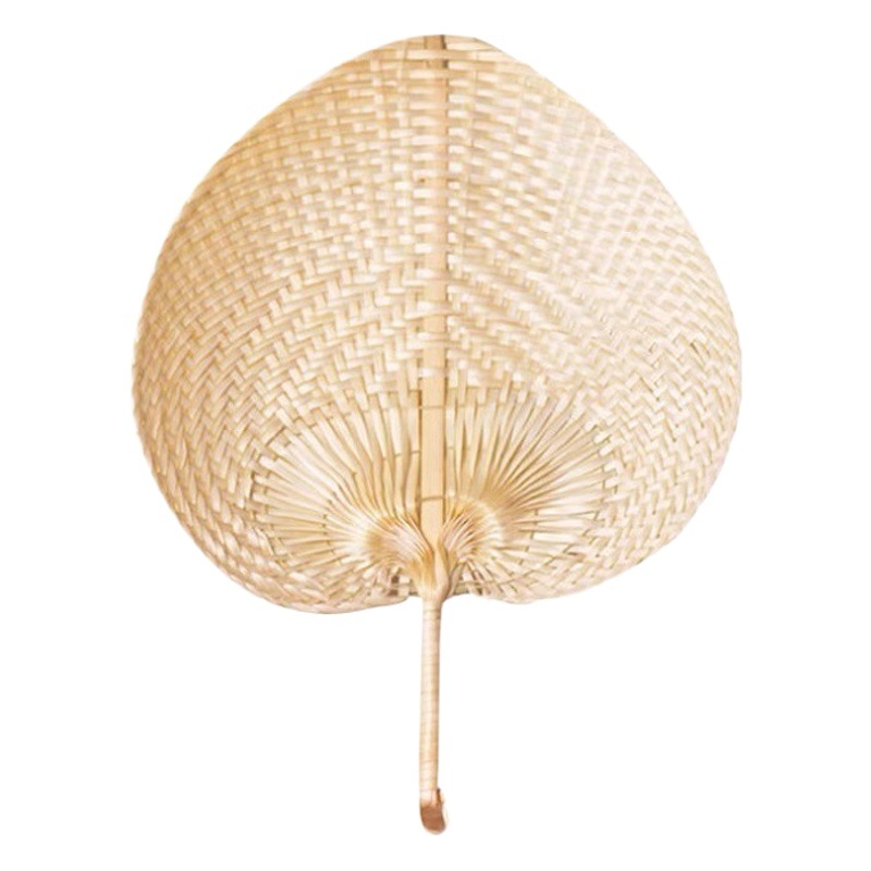 Vietnam bambú tejido ventilador de paja fan fresco ventilador de la PU ventilador creativo girasol esqueleto ventilador de mano bambú artesanía jigong ventilador