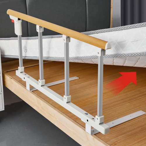 Medical Folding Bed Side Rail Handrail Assistance Frame for Elderly and Pregnant Women, Bed Safety Support Frame