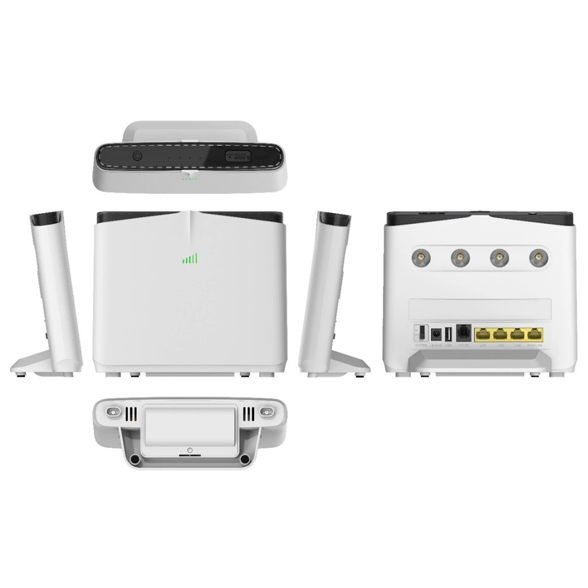 [4g双频cat6电池款无线路由器CPE插esim卡转随身WiFi5千兆宽带rj11]