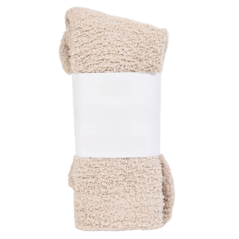 Winter Warm and Comfortable Fluffy Socks for Men and Women, Soft Fabric Sleep Socks, Women's Boot Socks, Solid Color Thick Thermal Socks, Slipper Socks