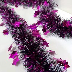 五角星彩条主题节日派对彩条2m拉花毛条节庆舞台背景布置用品
