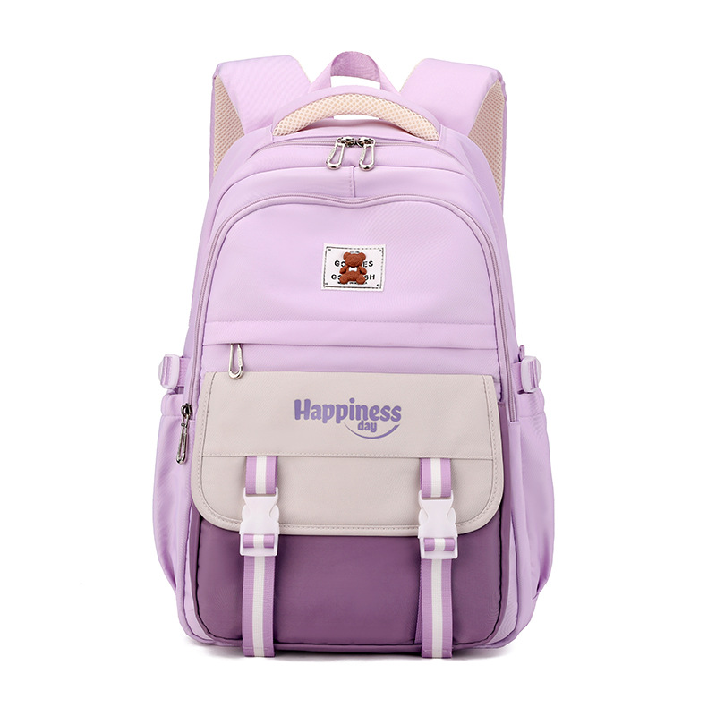 Mochila de pescado natural en la universidad de mujeres de gran capacidad mochila simple de alto valor visual para reducir la carga de los estudiantes de secundaria júnior 7 - 9