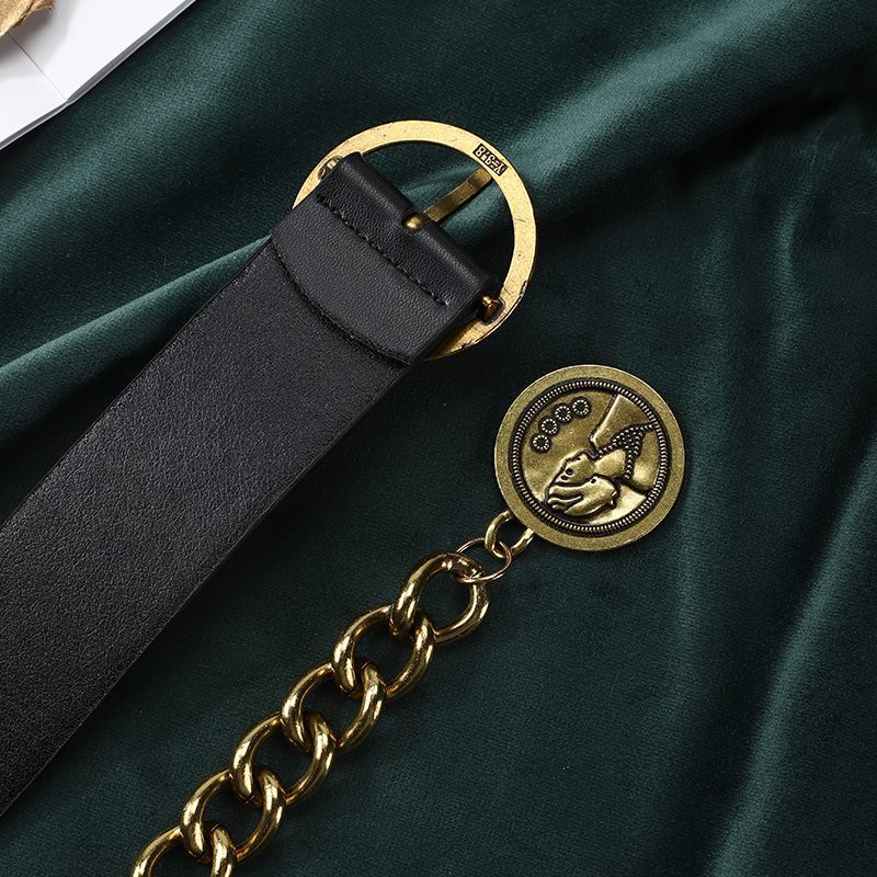 Decorative dress ins waist chain vintage high sense pendant belt ladies_voghion.com