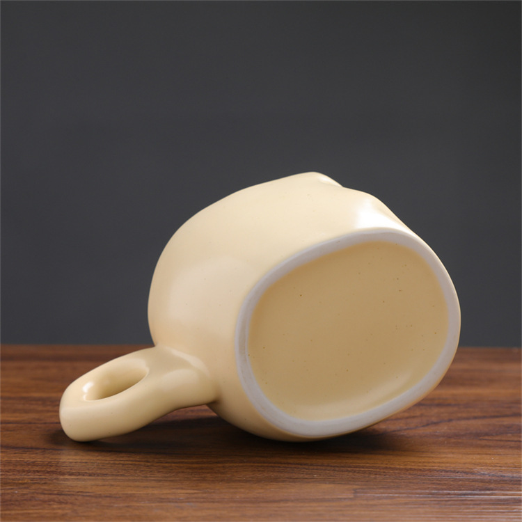 Face Sculpture Coffee Mug, Artistic Ceramic Face-to-face Cup_voghion.com