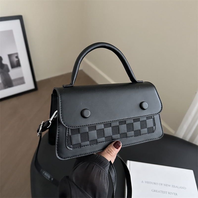 Bolso de costura de alta gama 2024 otoño e invierno nuevo estilo bandolera bandolera bandolera bandolera roja pequeña mujer