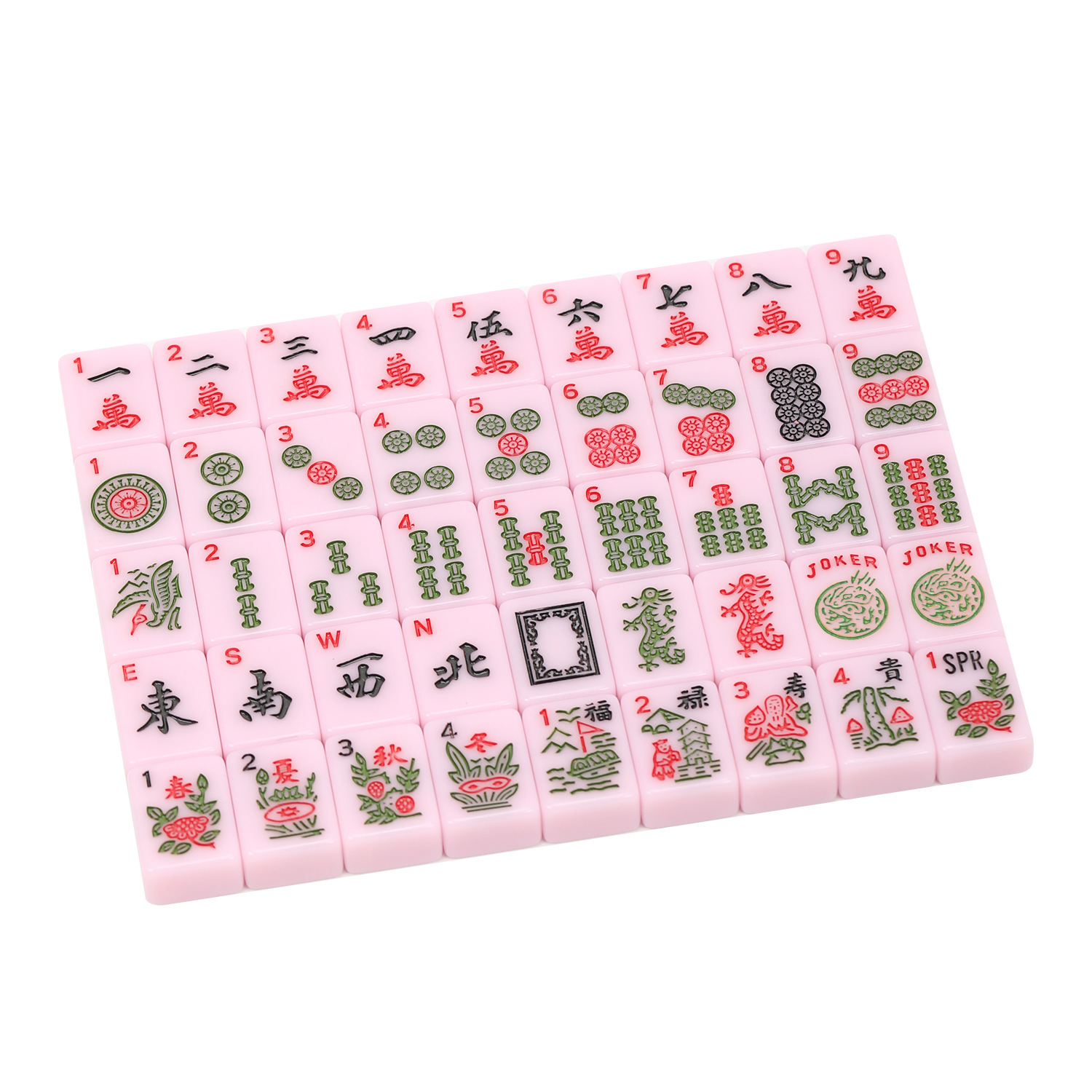 American Mahjong Home Hand-Rolled Melamine Mahjong 30mm American Mahjong Tiles 166 Pieces