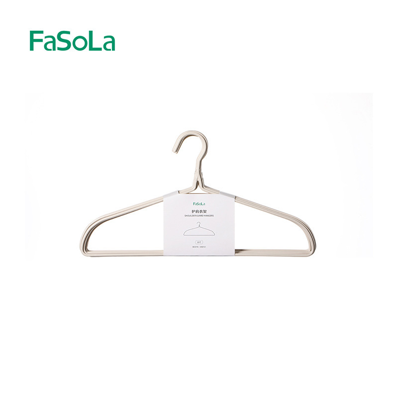 FaSoLa 衣類乾燥ラック 家庭用衣類乾燥ラック シームレス肩角防止衣類サポート 乾湿両用 学生寮肩保護衣類ラック|undefined