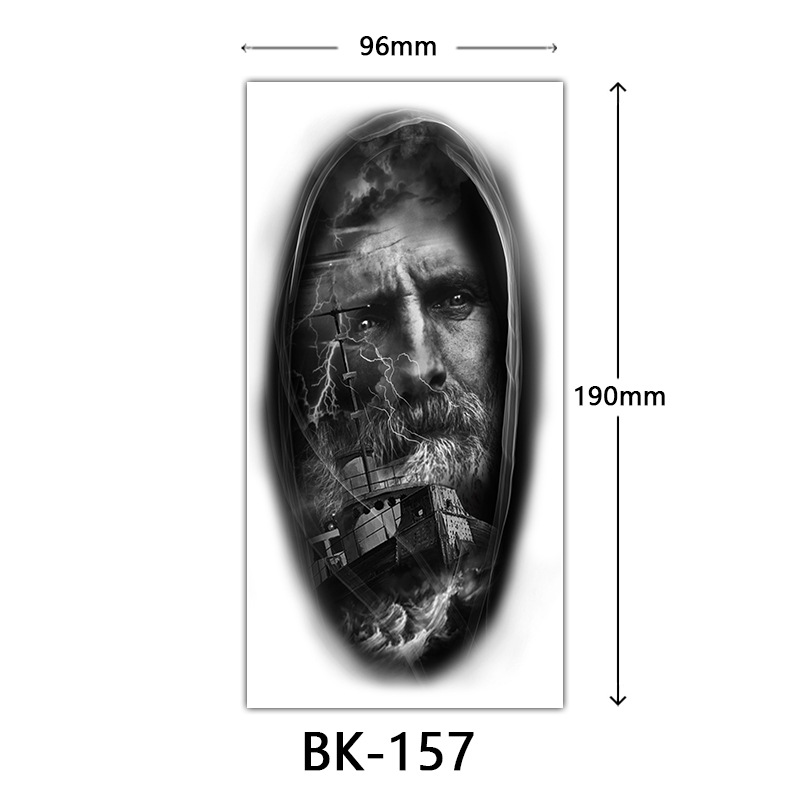 Tatuaje Temporal de Flores Boceto de Papel de Transferencia al Agua, Impresión por Transferencia de Agua, para Cuerpo image 163