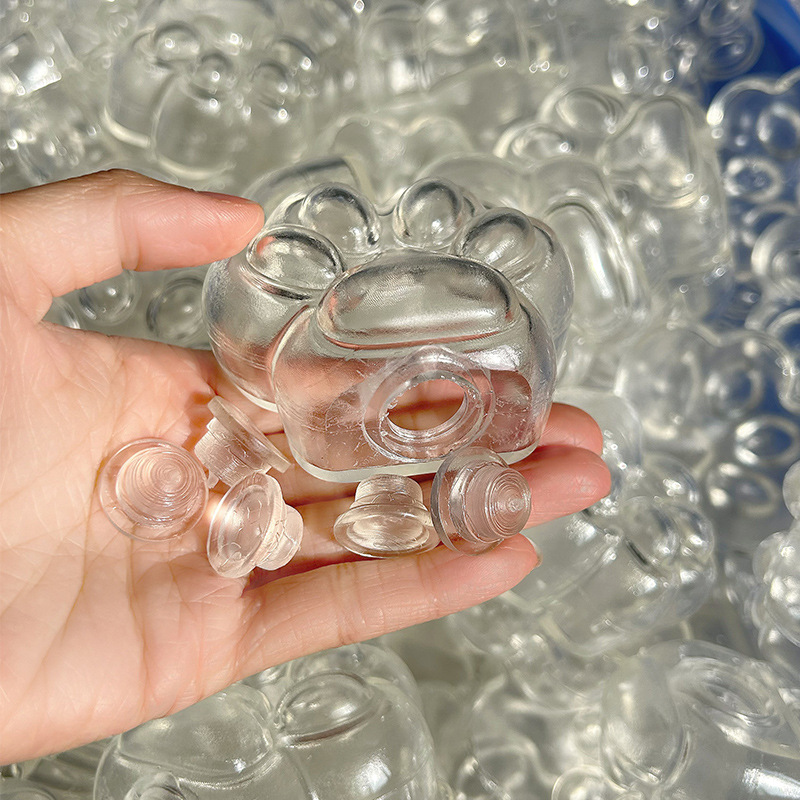 TPRソフトゴム自作diy猫爪解凍ボール空球皮手作球玩具つまみ楽水球投げ金粉球