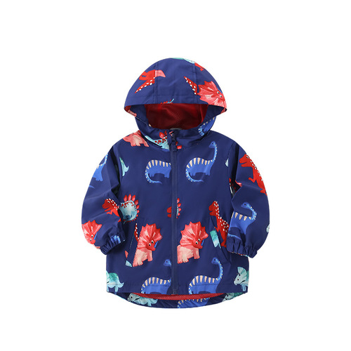 Malwee Boys' Coat Spring and Autumn New European and American Children's Fashion Zipper Shirt Handsome Hooded Children's Clothing 