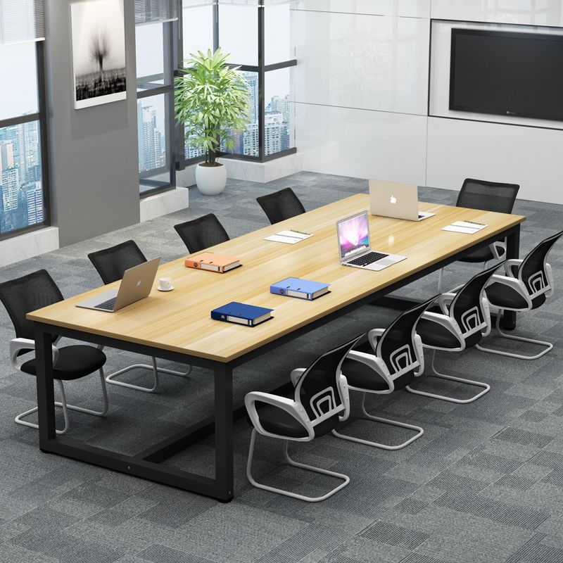 Conference Table, Long Rectangular Table, Simple Modern Table, Rectangular Computer Table, Long Office Meeting Table, Simple Office Desk