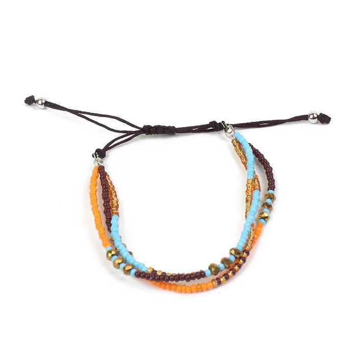 Lady Geometric Natural Stone Knitting Bracelets display picture 3