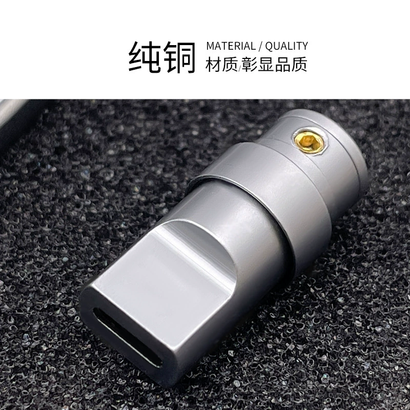 Подходит для Apple Lightning аудио разъема, коннектор DIY, чистая медь, металлический простой корпус, хвостовик 6.0