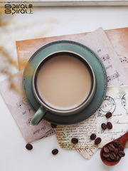 GJU8批發咖啡杯陶瓷中古茶杯手工精緻陶瓷杯子女辦公室咖啡杯套裝