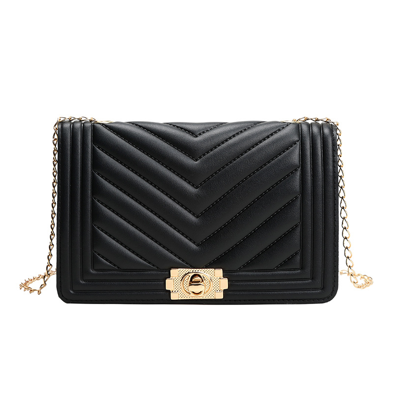 Comercio exterior de bloqueo rómbica hombro crossbody pequeño bolso cuadrado 2023 nueva moda simple bolso de mujer en stock fábrica al por mayor