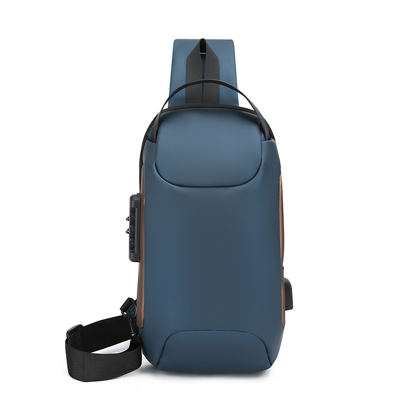 001 New Cross-Border Sports Leisure Anti-Theft Functional Chest Commuting Large Capacity Single Shoulder Crossbody Bag Men's_voghion.com