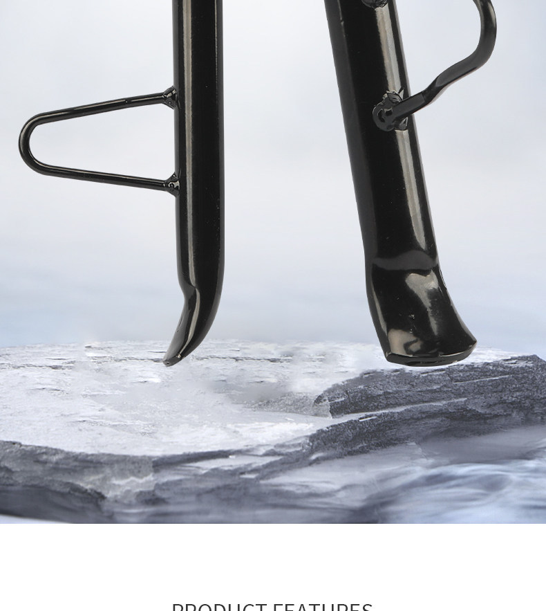 Motorcycle and Electric Vehicle Modified Side Stand Bracket Suitable for Ninebot N/Mz Series Side Kickstand Bracket, Direct Installation Without Damage