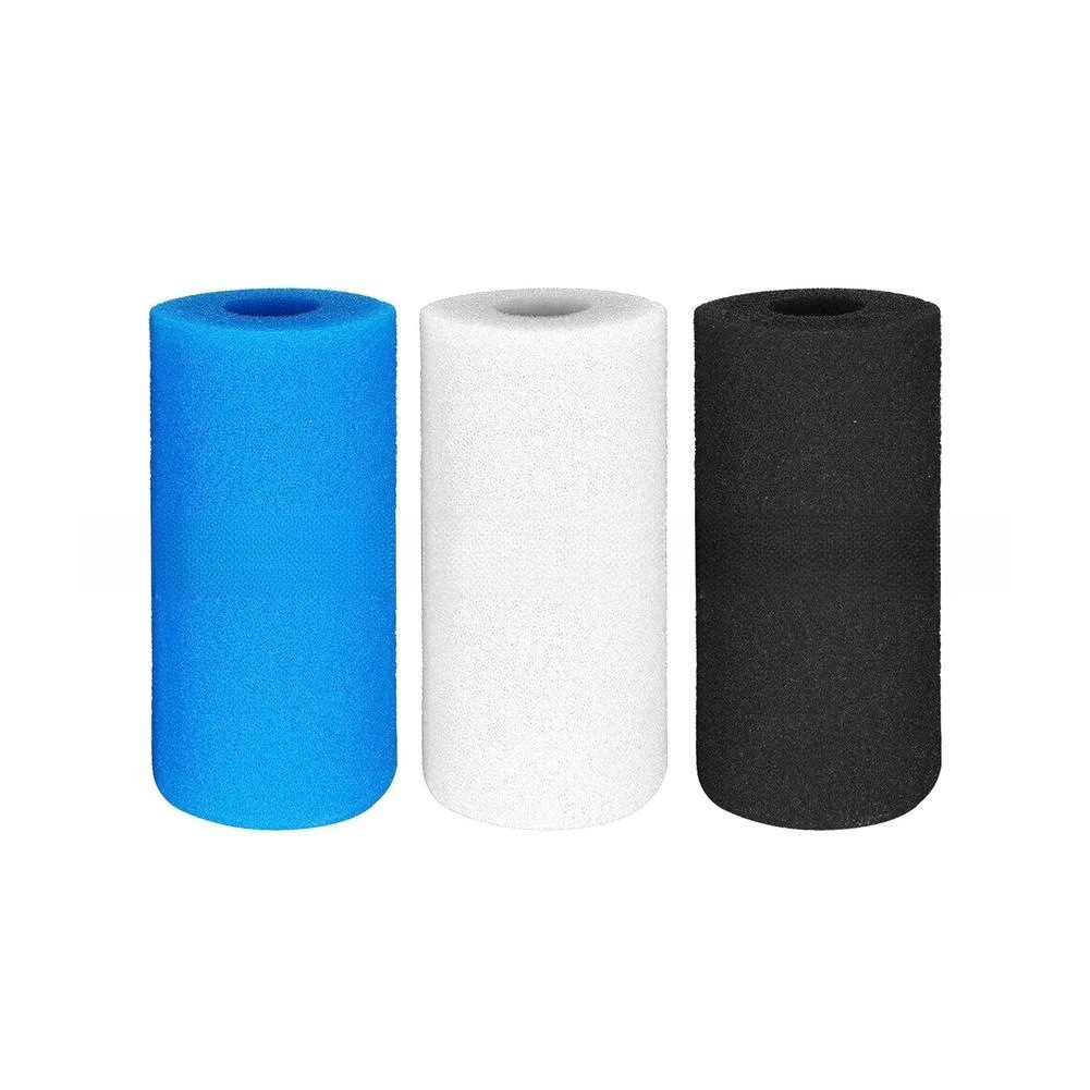 爆破聚氨酯过滤绵鱼缸圆柱管状净化水过滤海绵粗孔网棉量大价优